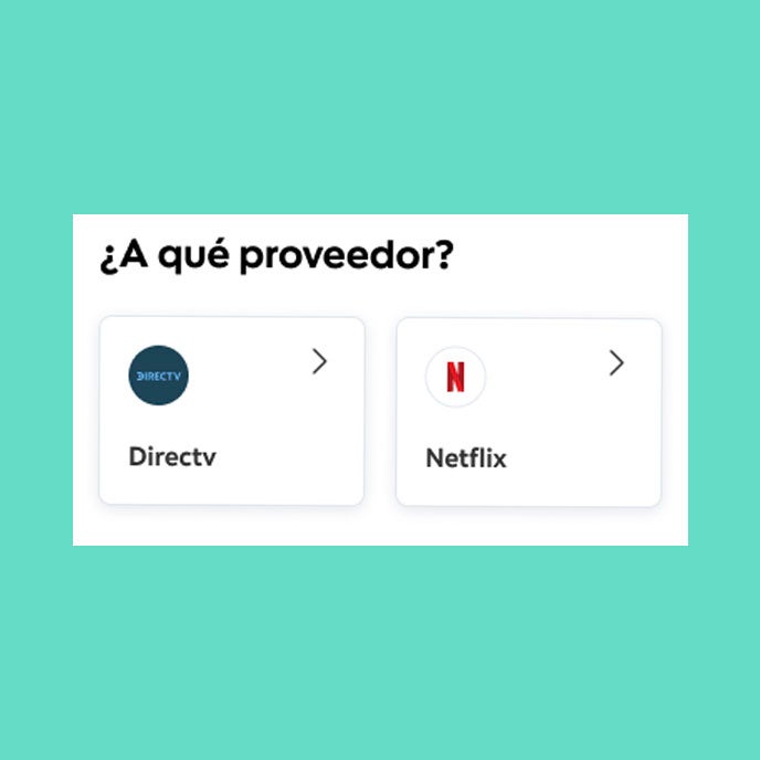 Paso cuatro recarga servicios stream desde Scotiabank Colpatria